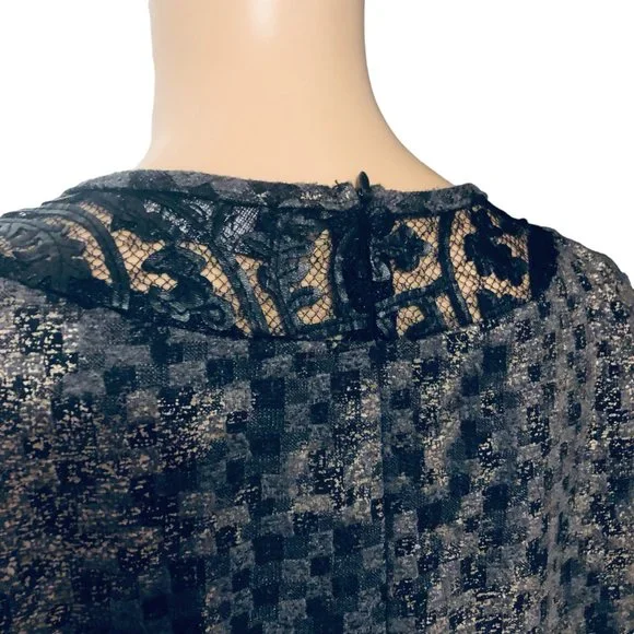 MCM Maternity Pregnancy Short Sleeve Blouse Excellent Cond Made in Canada Size M - Picture 8 of 8